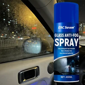 Glass Anti-Fog Spray for Car Windshields, Mirrors, Helmets, Visors, and Safety Gear