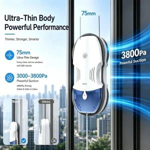 Glass Cleaning Robot T10 Pro 120ml Big tank Cleans 60㎡ for Hotel Store Bulk Purchase