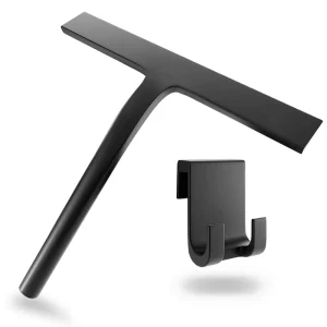 Glass Cleaning Squeegee Scratch Free Silicone Water Wiper for Shower Door Glass and Tile with Hanging Hook