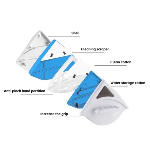 Glass Cleaning Tool Brush for High-rise Household Cleaning Useful Magnetic Window Brush Cleaner