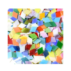 Glass Craft Mosaic Pieces Custom Multicolor Glass Mosaic Craft Kit Bulk Order Mixed Coloring Art Stained Glass Pieces
