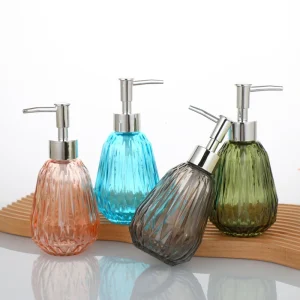 Glass Hand Sanitizer Bottles Pressure Pumps Shampoos Conditioners Dispensing Bottles Shower Gel Press type Skin Care Serum