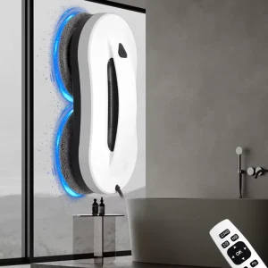 Glass Window Cleaning Robot with Brushless Motor, 2 Cleaning Modes, Intelligent Navigation, and Obstacle Avoidance