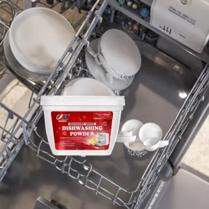 Global Supply 600g Solid Dishwashing Powder Instant Dissolution Strong Cleaning for Pots & Pans Residue Free for Kitchen Use