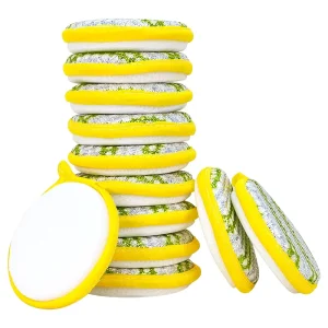 Gold and Silver Jacquard Ingot Towel Double-Sided Sponge Dishwashing Sponge Block Striped Kitchen Scouring Pad