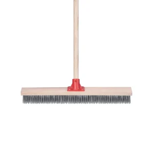 Good Quality Multifunction Household Cleaning Wood Handle Steel Wire Sweeper Brush