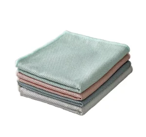 Good Quality Top Selling Eco Friendly Microfiber Multi Purpose Kitchen & Car Cleaning Wipes Fish Scale Fabric