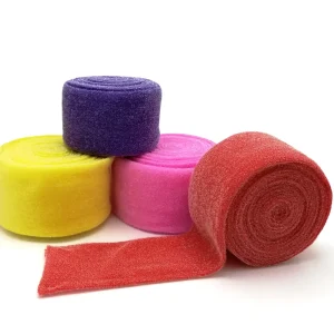 Good Selling Kitchen Cleaning Sponge Fabric Semi finished Fabric Raw Roll for Scourer