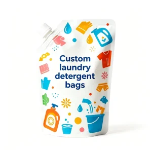 Gravure-Printed Leak-Proof Spout Pouch for Liquid Laundry Detergent, Soap, and Shampoo