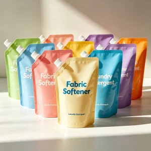 Gravure Printing Household Fabric Softener Laundry Packaging Printed Plastic Spout Pouch Leakproof Refill Features for Chemicals