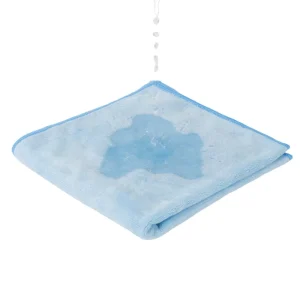 Gray 40x40cm Microfiber Warp Knitted Polishing Absorbent Drying Car Wash Towel Microfiber Cleaning Cloth for Kitchen
