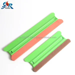 Green PP Bigger Size Squeegee Airfoil Shaped Long Scraper Car Film Sticking Tool Felt Window Film Tools