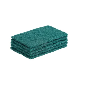 Green Polyester Antibacterial Reusable Dishwashing Sponge Scouring Pad 15x10cm