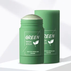 Green Tea Mud Mask Stick with Moisturizer for All Skin Types Clean Smear Chemical Ingredient for Face Use