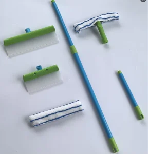 Greenwell Eco Friendly Silicone ABS+Metal Telescopic 30cm+120cm Long Handle Window Squeegee Car Cleaning Tool As Seen on TV