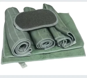 Greenwell Plain Microfiber Cleaning Towel Reusable Eco Friendly Handmade Multi Purpose Home Kitchen Bathroom China Made Model