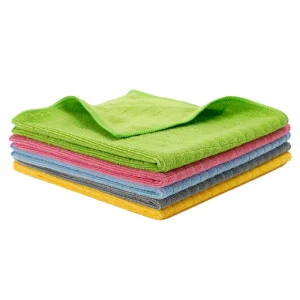 Grid Microfiber Dish Towel 50x50cm Brushed Weft Knit Eco Friendly Multi-Purpose Kitchen Table Counter Sink Wipe Quick Dry Oil
