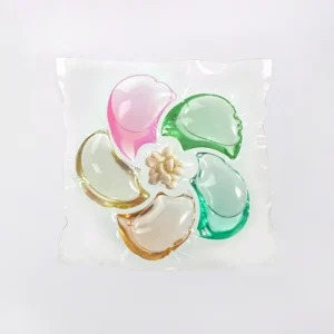 Griklin OEM ODM 4 in 1 Eco friendly Natural Gel Laundry Detergent Pods Apparel Floral Fruity Scent Capsule