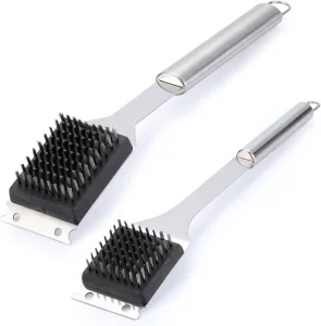 Grill Brush and Scraper for Outdoor BBQ Grill 304 Stainless Steel Cleaning Brush