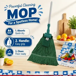 Grip Handle Wet Mop for Home Daily Hard Surface Mopping