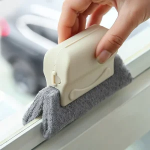 Groove Cleaning Tool Creative Window Groove Cleaning Cloth Window Cleaning Brush Windows Slot Cleaner Brush Groove Brush 2 in 1