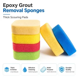 Grout Tile Removing Scrub Sponges Scouring Pads Daily Needs Product Epoxy Sponge