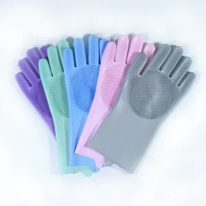 H 2412 Home use Silicone Heat resistant and Durable Thickened Customized Kitchen and Pet Gloves