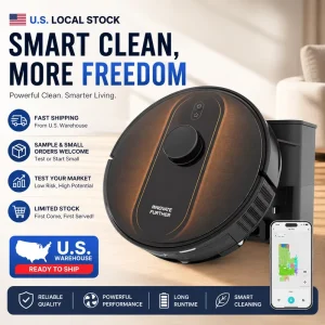 H6 Pro 5000Pa Robot Vacuum and Mop 3-in-1 LDS Laser Navigation 145-Minute Runtime