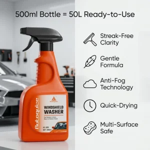 HC-005 Windshield Washer Fluid 500G 1:1 Dilution Oily Stain Remover All-in-One Glass Cleaner Bulk Supply