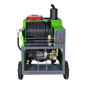 HD-45H110L Diesel 45HP 200 Bar 110L/min Triplex Pump Steel Frame Sewer Jetting Machine Sewer Jetter
