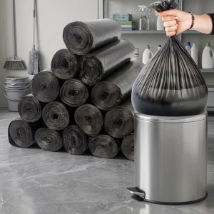 HDPE Customized Garbage Bags on Roll for Hotel Office Household Packaging Use