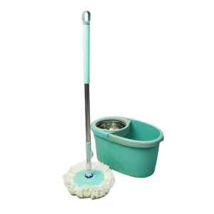 HENITUER D009 Commercial Spin Mop Set Heavy Duty Floor Mop Microfiber Wet Dry Mop