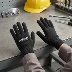 HPPE Textured Anti-Slip Waterproof Touchscreen 10G Red Latex-Coated Industrial Gloves