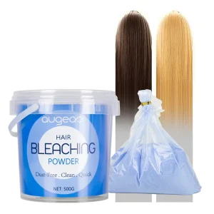 Hair Bleaching Powder 500g Dust Free Low Damage Fast Fade up to 8 Degrees Clean Quick Lightening Blue Bleach Powder