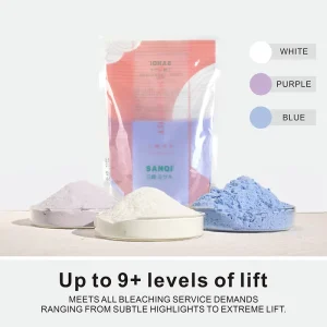 Hair Lightening Bleach Powder Up to 9 Levels for Highlights