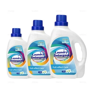 Halal Laundry Detergent in Disposable Empty Bottles Stocked Cleaners for Apparel Featuring Slogans