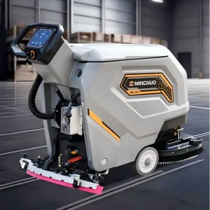 Hand-Push Electric Commercial Floor Scrubber, 500 mm Brush Width, Plastic Construction, 24 V