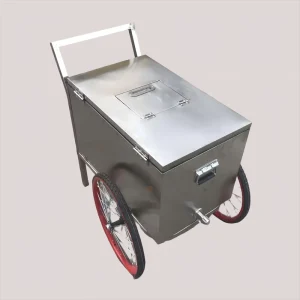 Hand Push Street Outdoor Mobile Popsicle Ice Cream Cart