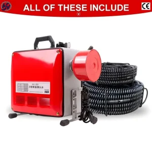 Hand Push Welded Spring Steel Wire Drain Cleaner Sewer Cleaning Machine for Kitchen Bathroom Use