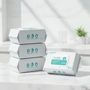 Hand Sanitizer Wipes 75% Ethyl Alcohol Nonwoven Antibacterial Disinfecting Wipes for Home and Hospital Use
