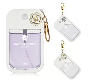 Hand Sanitizer with Silicone Case Pocket Size Portable Alcohol Based Waterless Hand Sanitizing Spray Bulk Supplier
