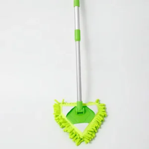 Hand-Washable Triangle Microfiber Duster for Window Cleaning