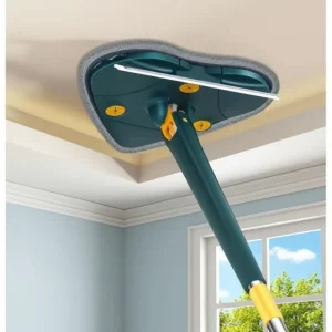Hand free Triangle Mop Home Use Flat Rotating Lazy Self Wringing Antibacterial Durable Reusable Telescoping Handle