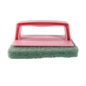 Handheld Bathtub Brush with Nylon Bristles and Plastic Handle
