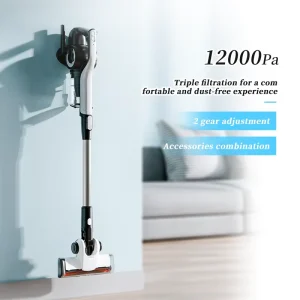 Handheld Cordless Dry Vacuum Cleaner Portable Standing Floor Care Vacuum with HEPA Filter