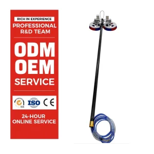Handheld Electric Photovoltaic Panel Cleaning Machine Retractable Telescopic Water-Passing Brush Solar Component Cleaning
