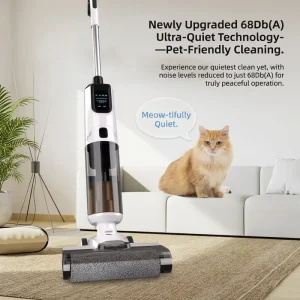 Handheld Floor Scrubber Built in Water Tank Wet Dry All in One Cleaning Machine Portable Floor Washer for Hard Floor Surface