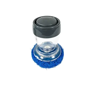 Handheld Kitchen Pot Brush with Detergent Refill and Nylon Bristles