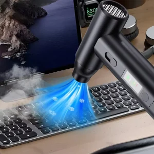 Handheld Mini Compressed Air Duster Portable Electric Blower Jet Fan for Campfires and Barber Use