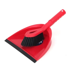 Handheld Plastic Broom and Dustpan Set for Desktop and Office Cleaning